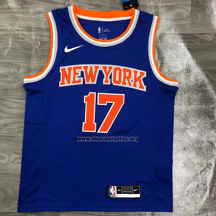 Camiseta New York Knicks Jeremy Lin NO 17 Icon Azul
